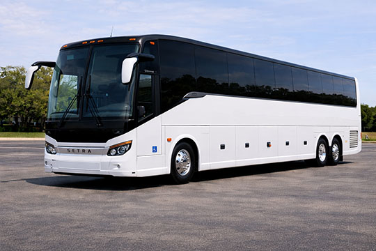 56-passenger charter bus available for charter in North Charleston, SC